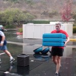 "4MenOnly" XIT in the rain with Coach PJ